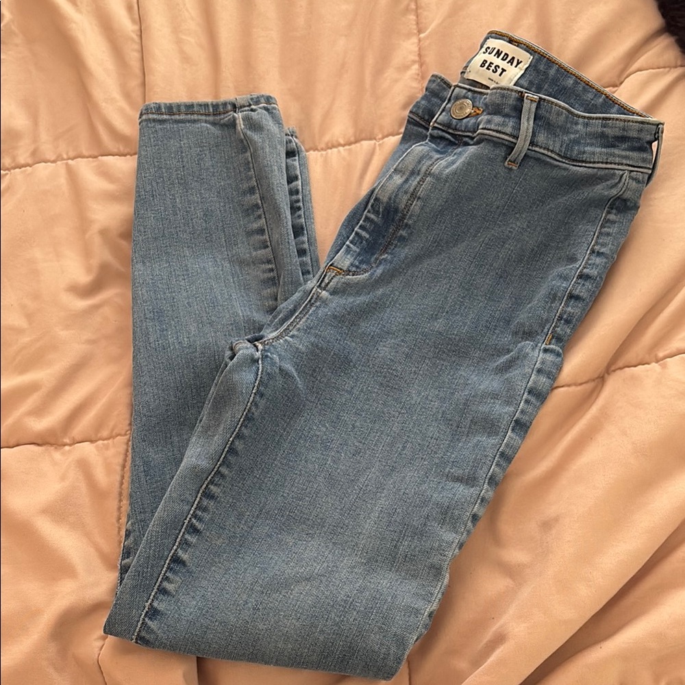 Sunday Best Blue Skinny Jeans Classic Style